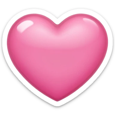 Pink beautiful shining heart  sticker