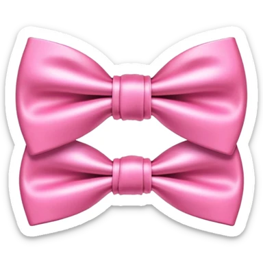 cute pink bow tie sticker