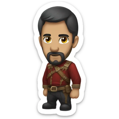 Pricipe con cara de Diablo  sticker