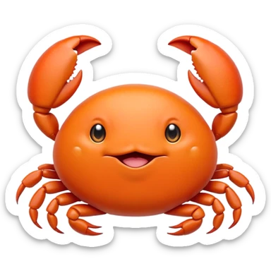 cute crab kawaii baby chubby sticker