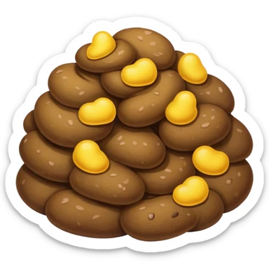 Poopy yellow sticker