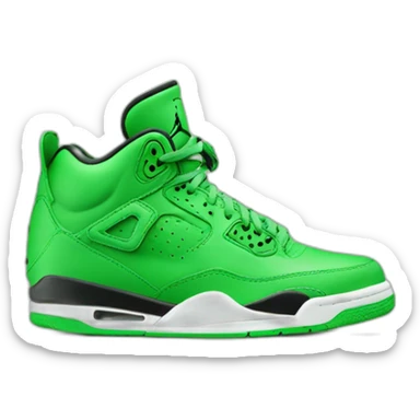 Green-jordan-sneaker sticker