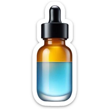 beautiful bottle of face serum sticker