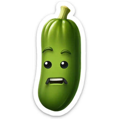 pickle with a beard  sticker