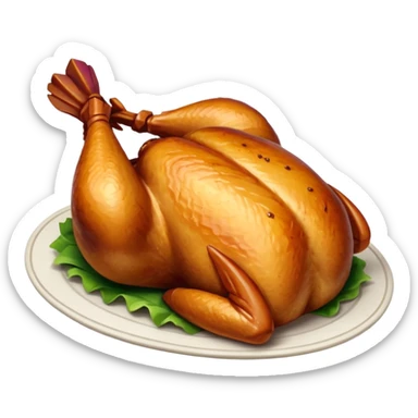 Rotisserie chicken sticker