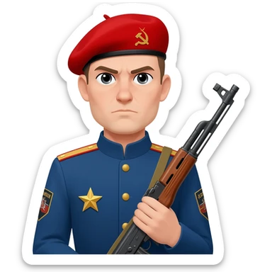 communist militsiya sticker