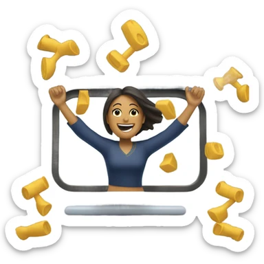 woman with two heads doing a cartwheel on top of a train  sticker