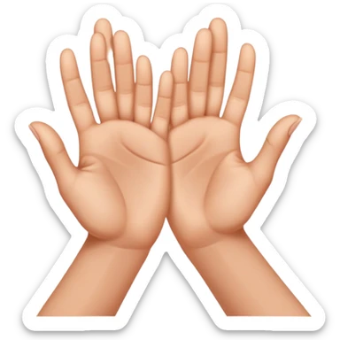 yoni mudra hand gesture sticker