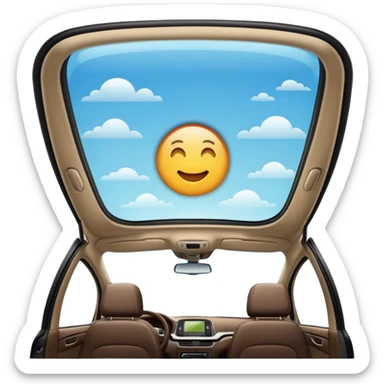 Panoramic sunroof sticker