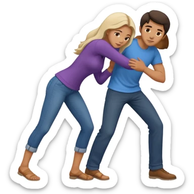 Guy bending a girl over sticker