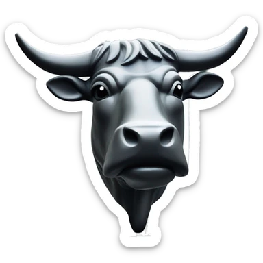 NYC Wall Street Bull statue sticker