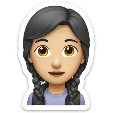 diseañdora grafica en su escritorio sticker