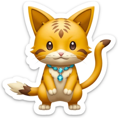 Sprigatito-Floragato-Meowscarada-Pokémon-Fakémon- (full body) sticker