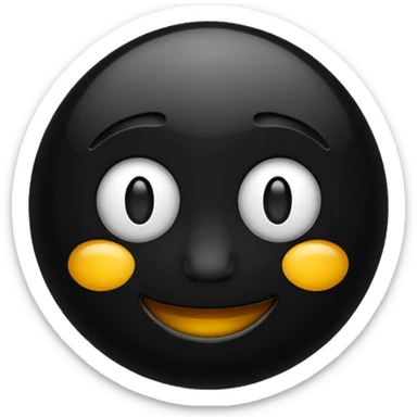 Emoji blakc sticker