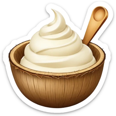 Coconut ice cream  sticker