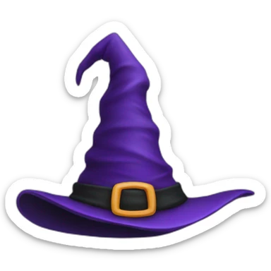 Witch hat sticker