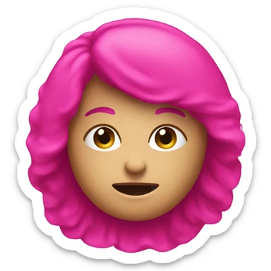 give me a hot pink color circle emoji sticker