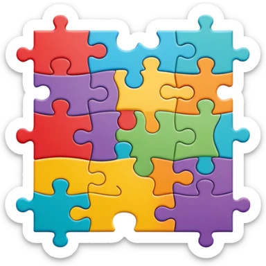 jigsaw puzzle sticker