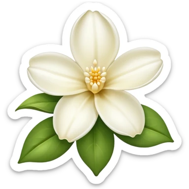 vanilla flower sticker