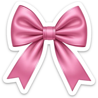 Розовый бантик  sticker