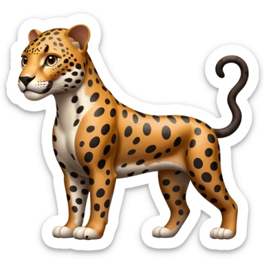 Jaguar grown four legs sticker