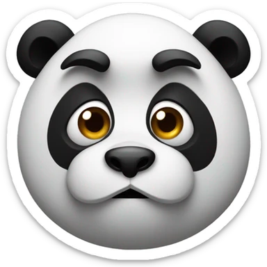 suspicious panda sticker