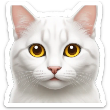 Heterochromia cat sticker
