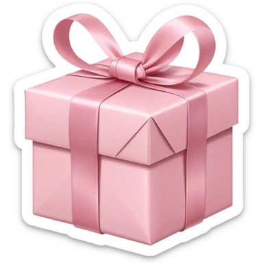 light pink package sticker