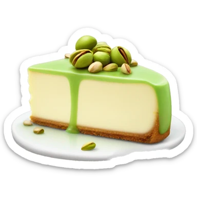 cheesecake with pistachio  sticker