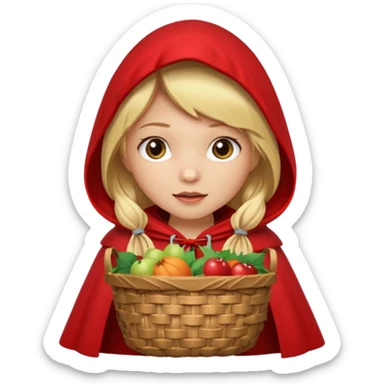 Little Red riding hood sticker