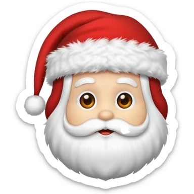 Santa hat without face emoji sticker