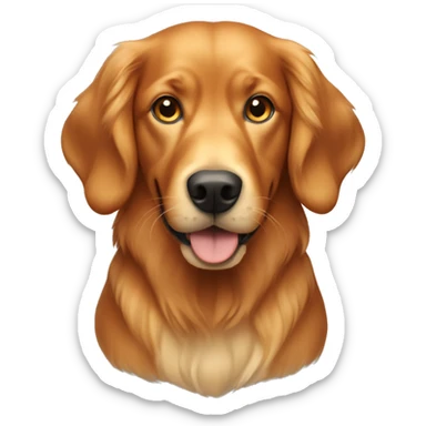 red-golden-retriever sticker