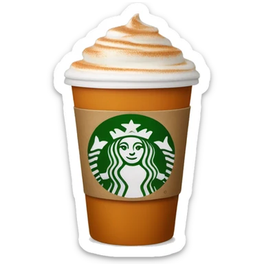 pumpkin spice latte sticker