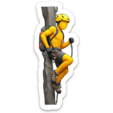 climber who climbs according to the price chart sticker