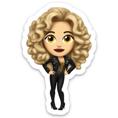 Cantante Gloria Trevi vestida de medusa sticker