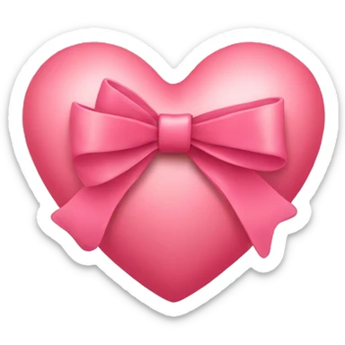 Heart with bow inside  sticker
