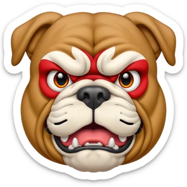 bulldogs team logo  sticker