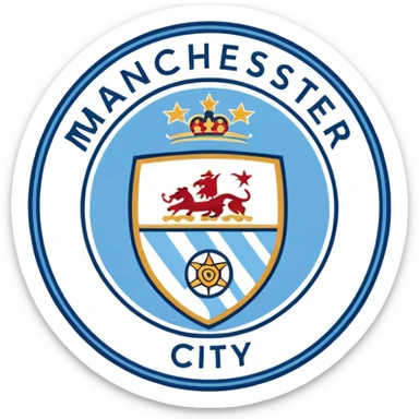 Manchester city logo sticker