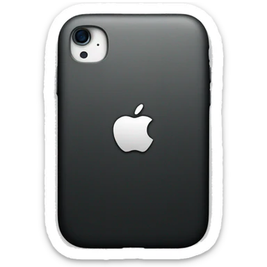 Apple iphone black logo sticker