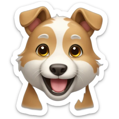 happy animal sticker