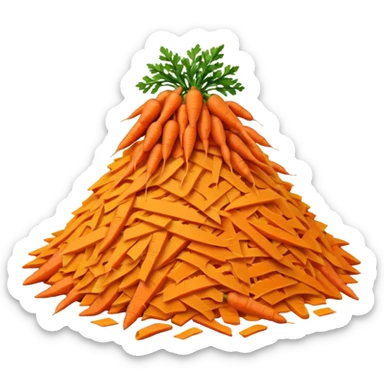 carrot grated sticker