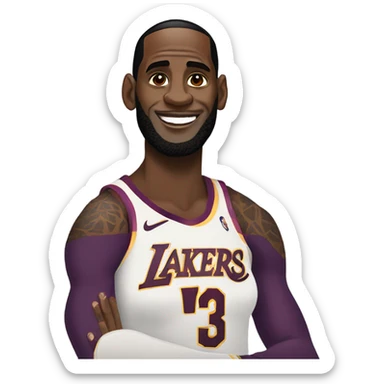 LeBron James as a trans woman sticker