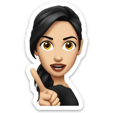 Megan fox pointing on you sticker