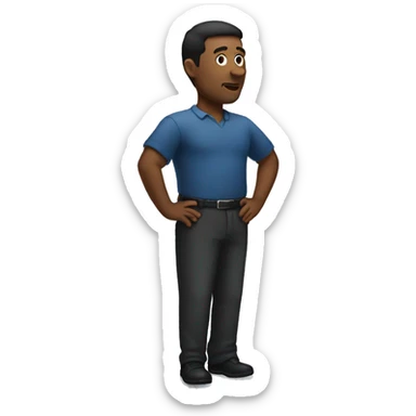 big back person  sticker