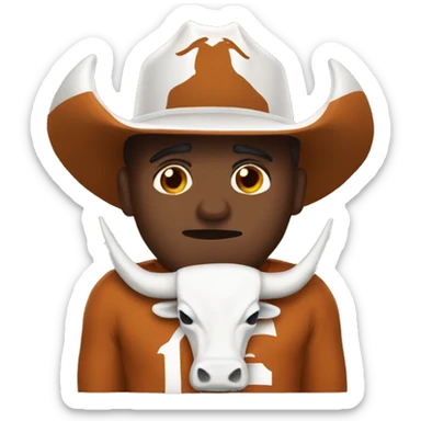 Texas longhorns down sticker