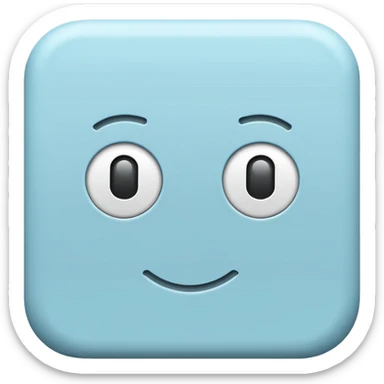 P Bank pale blue, icon sticker