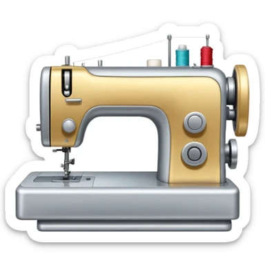 A sewing machine sticker