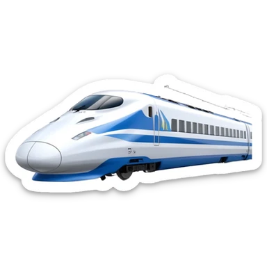 High-Speed Train (Shinkansen) - JR East (Model Year: 2021) (Iconic colour: White with blue) sticker
