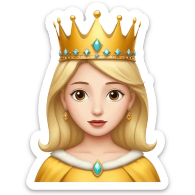 Bella with a crown sticker