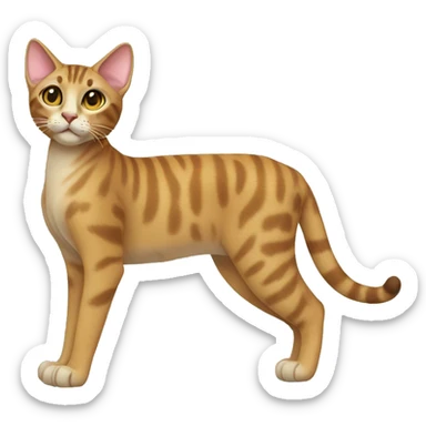 Serengeti Cat Full Body sticker